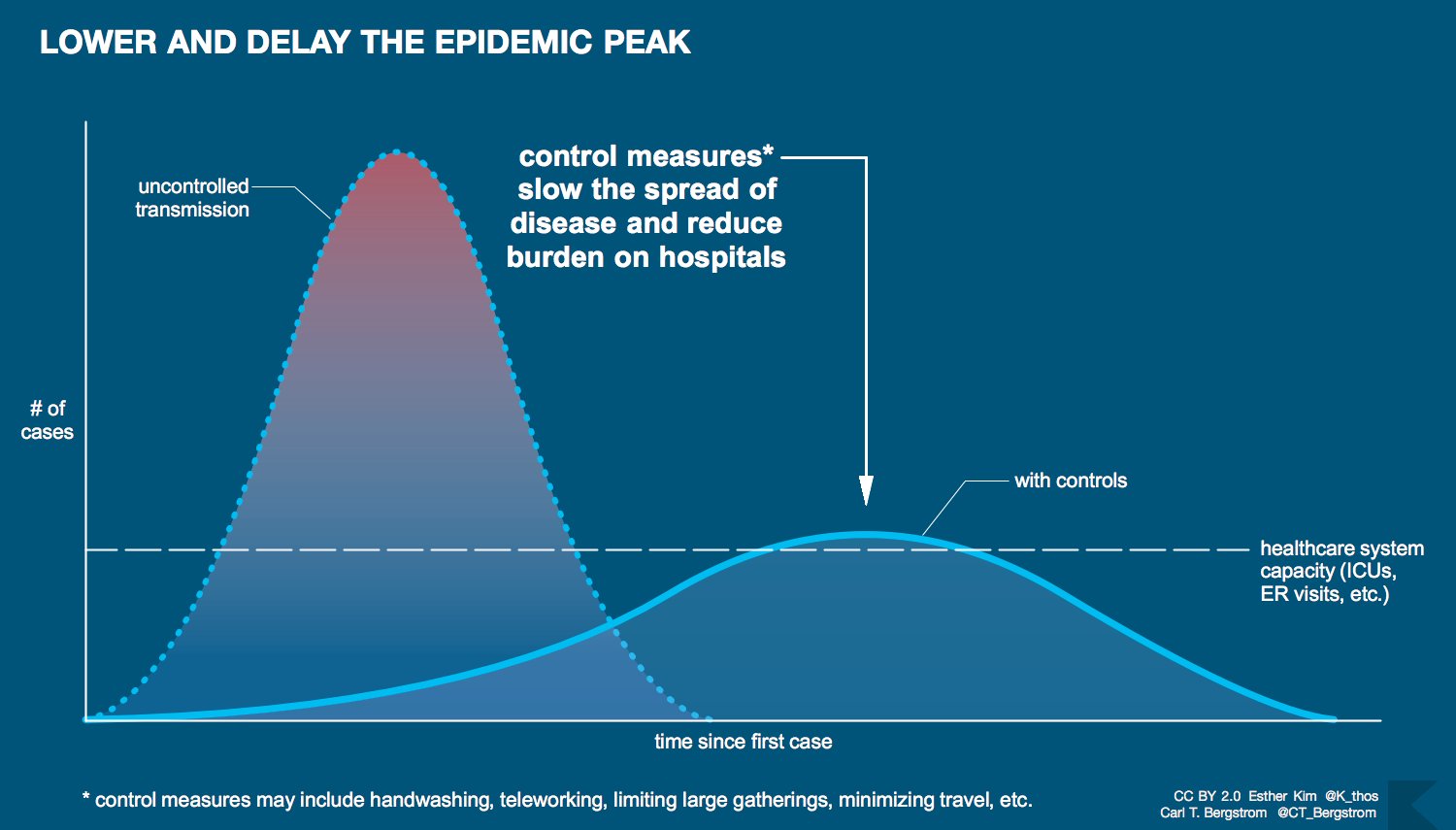 Reducing the epidemic peak