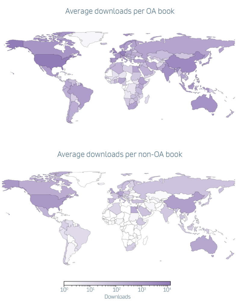 Global usage of open access books